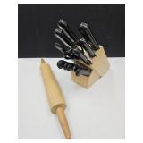 Farber Ware Knife Set, Rolling Pin