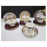 4 Cups & Saucers 2 w/Boxes 2 Without