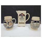 Beer Steins & Canadian Pitcher