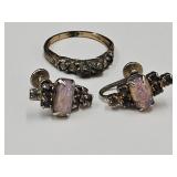 12KGF& Sterling Ring for Scrap & Costume Earrings