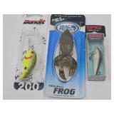 Fishing Lures Bandit, Frog & Rapala