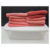 10  Nice Shop Towels with 35 QT Storage Tote