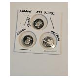 3 Gram .999 Silver Statue Liberty, Pirate, Lincoln