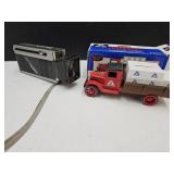 Panasonic Travel Vison TV & 1931 Hawkeye BankTruck