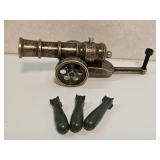 New Brass Cannon Fires 4'L