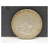 1963 D Silver  Franklin Half Dollar Coin