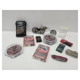 Dale Jr. NASCAR Knife, Leather Cig. Case ++