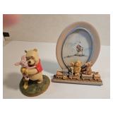 Winnie the Pooh Train Picture & Hugging Piglet 5'H