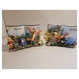 2 Winnie the Pooh Wall Hangers 8.5 x 6.5' Honey+