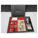 Men's Dresser Box w/Tie Clips, Crosses +