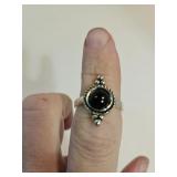 Silver Plated Accent Ring Sz 9.5