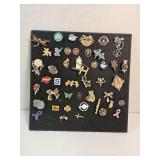 Display Board w 45 Pins & Brooches
