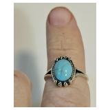 Silver Plated Ring Sz 8