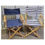 2 Director Folding Chairs