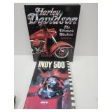 Harley Davidson Book & Indy 500 Book