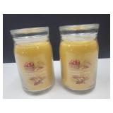 2 New Yankee Harvest Scented Candles 20 OZ Each
