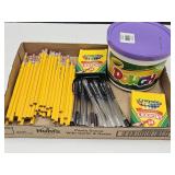 New Play Dough, School Pencils, Pens & Crayons