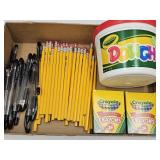 New Play Dough, School Pencils, Pens & Crayons