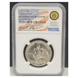 Graded Brilliant Silver Washington 1982 Half Doll