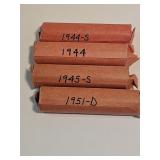 Grandpas Penny Coins All Years On Roll