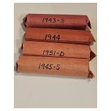 Grandpas Penny Coins All Years On Roll