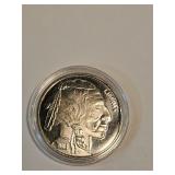 2013 One Oz .999 Fine Silver Buffalo Indian Round