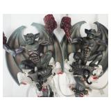 Electric Gargoyl Wall Scone 11' Long  & Noses