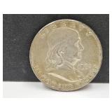 1962 Silver  Franklin Half Dollar Coin