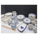 Sponge  Folk Tienshan & Fulk Hearts Dishes w Tote