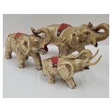 Set of 3 Mexico Elephants 6' to 9' Long