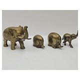 4 Brass Elephants See Sizes