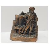 Vintage Minute Man Metal Coin Bank