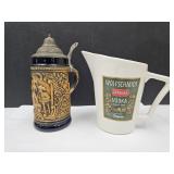 Vodka Pitcher & German Beer Stein