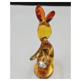 Rainbow Glass Bunny Rabbit 5.5' h