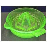 Uranium Glass Juicer (Flea Bite)