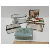 NICE Lot of Dresser Boxes Alabaster +