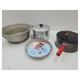 E-Z Corn Popper w/Wooden Handles & Wash Pan +