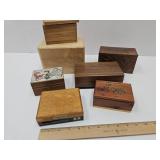 NICE Lot of Dresser Boxes & Recipe Box