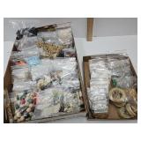 Large NICE Lot of Jewelry Beads, Clasps & Rope