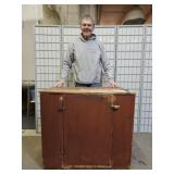 Primitive Cabinet Door Needs Oil 38' x 19' x 33' H