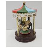Musical Wind Up Carousel 10 1/2'h