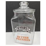 Vintage Seyfert's  Pretzel Jar with Lid