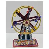 Vintage Tin  Ohio Art Toy Ferris Wheel Works 16.5