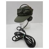 U.S. Military Hat, Headset Bakelite w Display