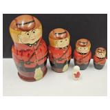 VTG Royal Canadian Police Nesting Dolls Hand Pain