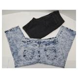 2 Pair Stretch Shorts & Capris 11-13