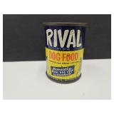Vintage Metal ADV Dog Food Rival Bank 3' high