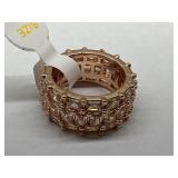 10KG OVER Jewelers Bronze+Pink Ice Eternity Ring