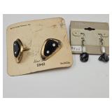 Sterling Silver Wired Stone Earrings, S. Coventry