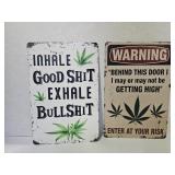 New Smoking Metal Signs 8' x 12'